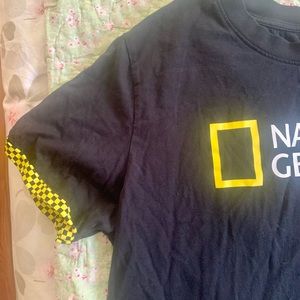 Vans x National Geographic Roll Out Black Crop T-Shirt L